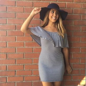 Striped short dress